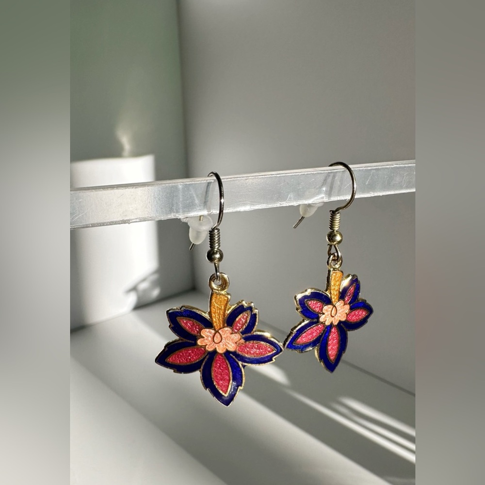 Colorful Flower Earings - Picture 6 of 8